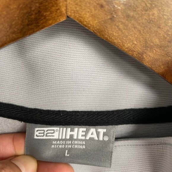 NWOT 32 Degrees Heat Men's Size L Gray Jacket Full-Zip Windbreaker - Picture 6 of 8